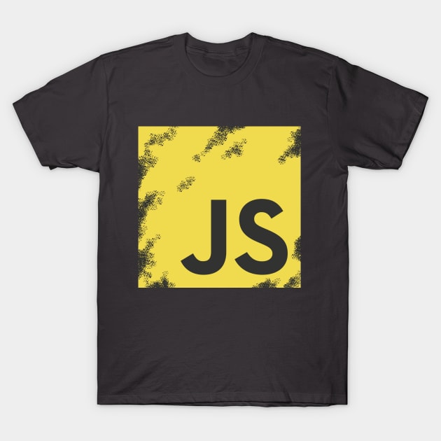 Distressed JavaScript T-Shirt by RobertGeekLife